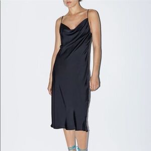 Zara Black Slip Dress